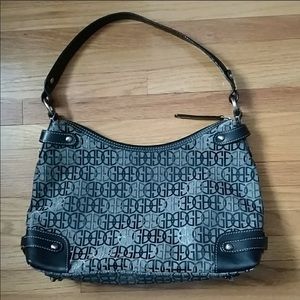 Giani Bernini Black & Gray Monogram Purse